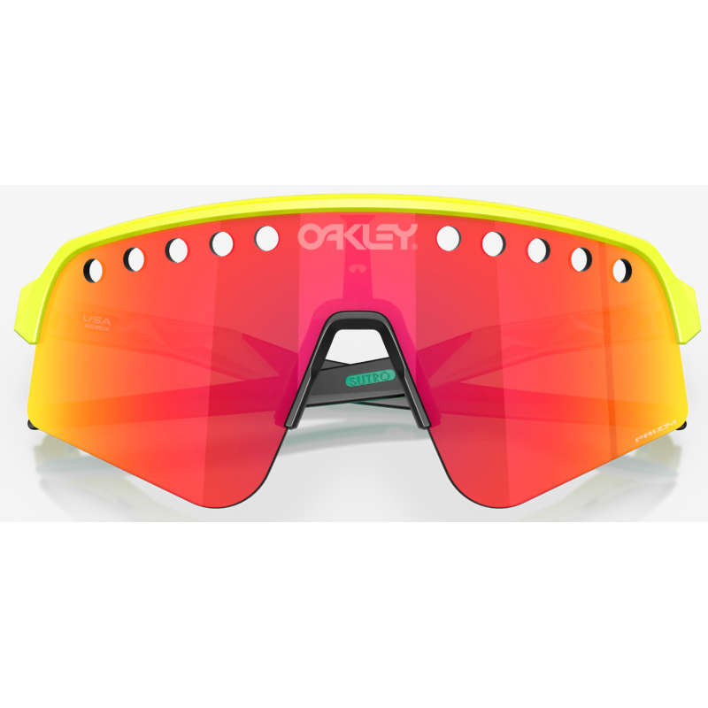 Oakley Sutro Lite Sweep Pallina da Tennis Gialla lente Prizm Ruby OO9465-0639