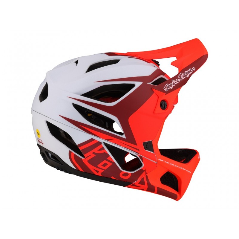 Troy Lee Designs Stage Mips rojo/blanco - Envío 24h - Mejores precios