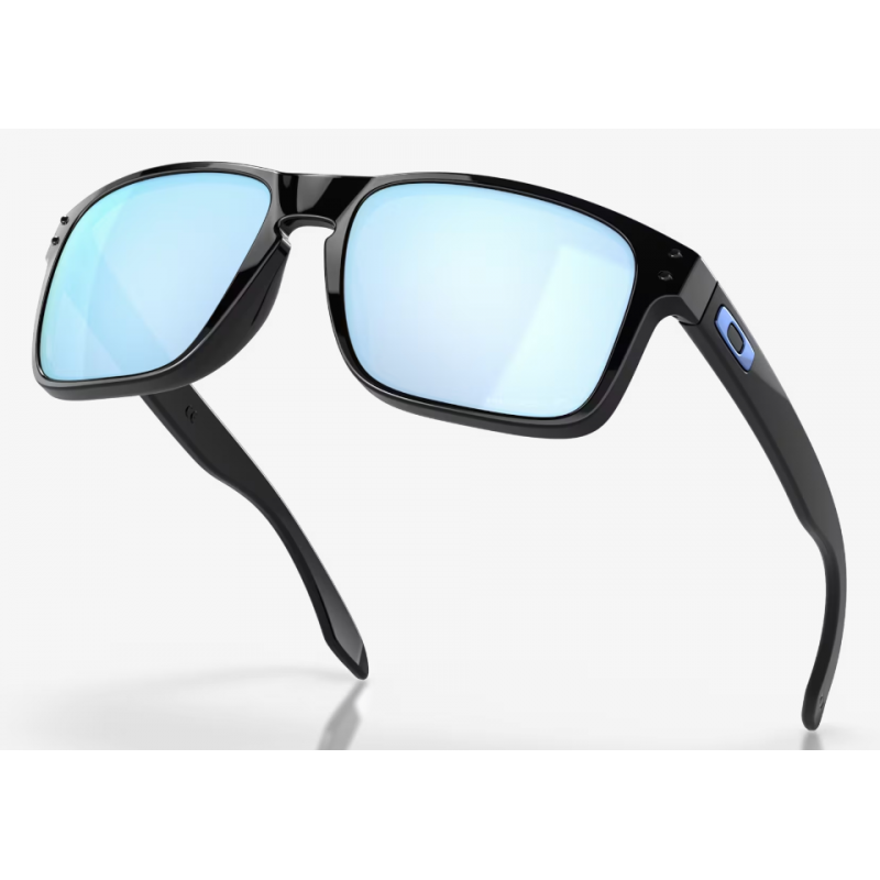 Oakley Holbrook Polished Black lente Prizm Deep Water Polarized 9102C1
