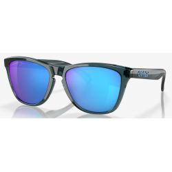 Oakley Frogskins Crystal Black lente Prizm Sapphire Polarized 9013F6