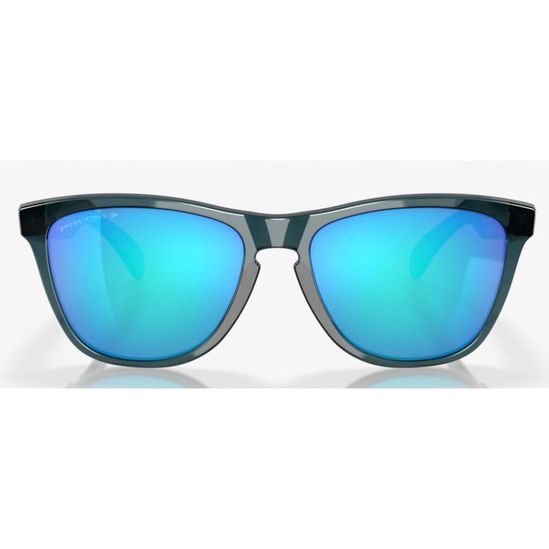 Oakley Frogskins Crystal Black lente Prizm Sapphire Polarized 9013F6