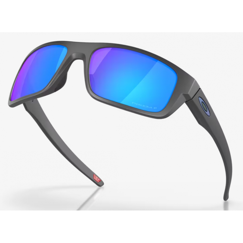Oakley Drop Point Matte Grigio Scuro lente Prizm Zaffiro Polarizzata 936706