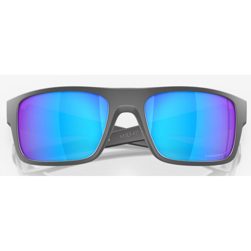 Oakley Drop Point Matte Grigio Scuro lente Prizm Zaffiro Polarizzata 936706