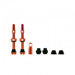 Muc-Off V2 Tubeless 44mm naranja juego válvulas - Envío 24h