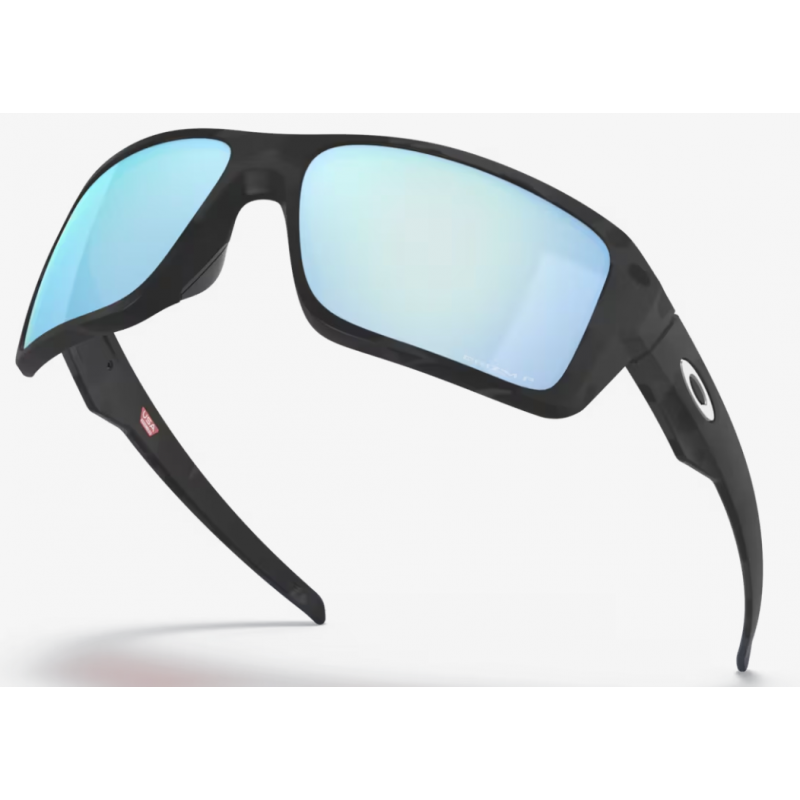 Oakley Double Edge Matte Black Camo lente Prizm Deep Water Polarized