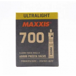 Maxxis Ultralight 700x25/32c 60mm válvula fina - Envío 24h - ofertas