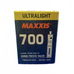 Maxxis Ultralight 700x23/32c 48mm válvula fina - Envío 24h - ofertas