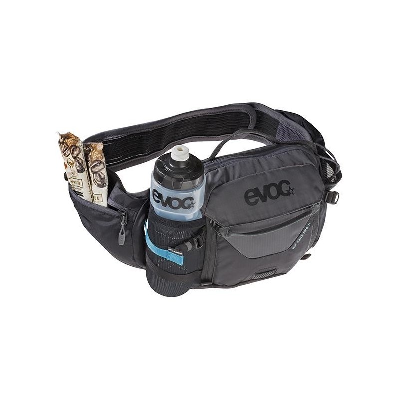 Evoc Hip Pack Pro 3 + 1.5L negro/gris Riñonera hidratación - envío 24h