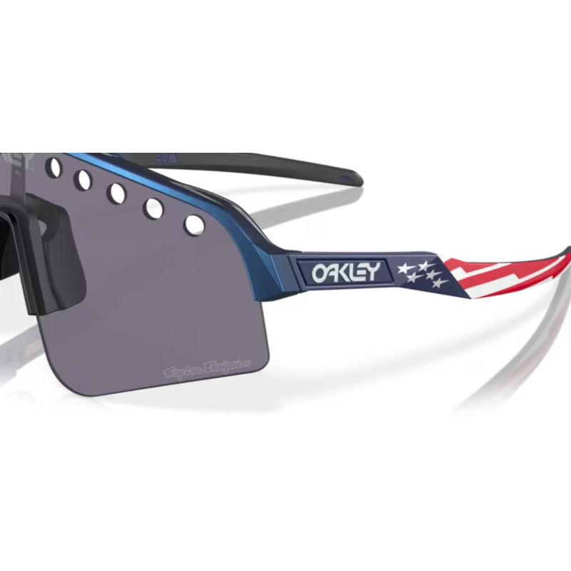 Oakley Sutro Lite Sweep Troy Lee Designs Blue Colorshift prizm grey