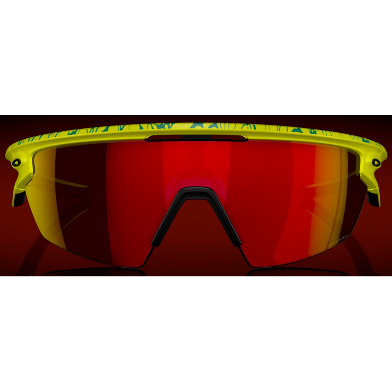 Oakley Palla da Tennis Opaca Gialla/Celeste Neuron lente Prizm Ruby 940314