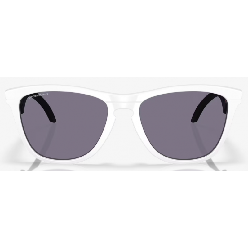 Oakley Frogskins Hybrid Duality Collection Matte White lente Prizm Grey