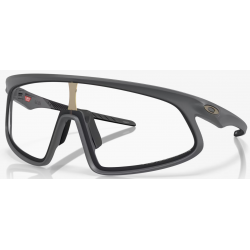 Oakley Rslv Matte Carbon lenti Clear To Black Iridium Photochromic