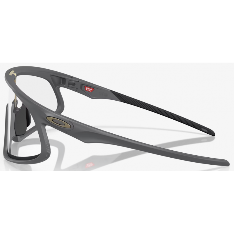 Oakley Rslv Matte Carbon lenti Clear To Black Iridium Photochromic