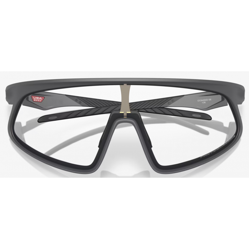 Oakley Rslv Matte Carbon lenti Clear To Black Iridium Photochromic