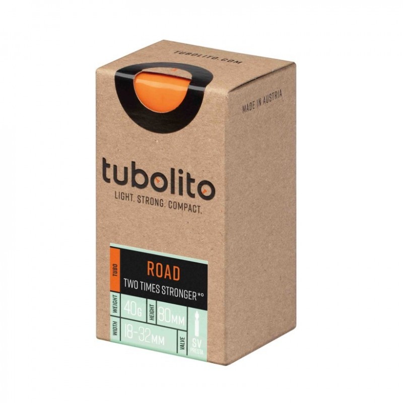 Tubolito Road 700c SV 80mm válvula presta naranja cámara - envío 24h