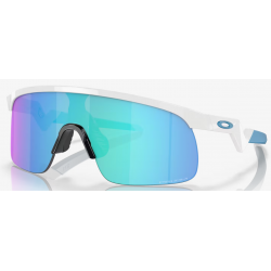 Oakley Resistor lucido bianco lente Prizm Sapphire OJ9010-0723