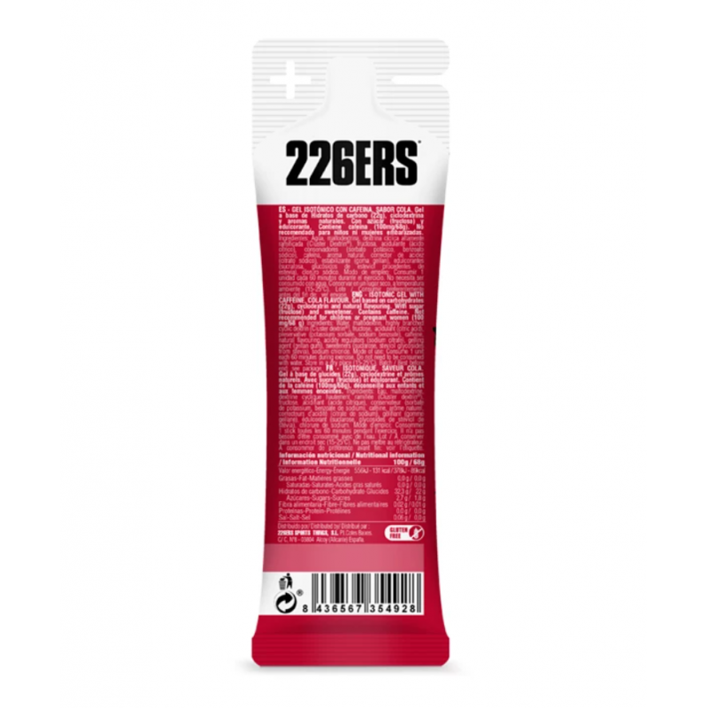 226ers Gel isotónico energetico 68g - spedizione 24h