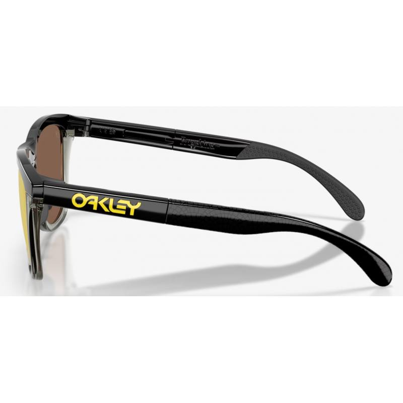 Oakley Frogskins Range Tour De France opaco nero lente prizm 24k pol