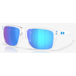 Oakley Holbrook XXL lucido chiaro lente prizm zaffiro polarizzato
