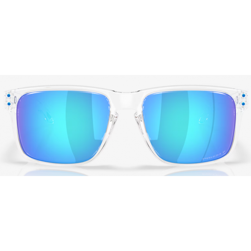 Oakley Holbrook XXL lucido chiaro lente prizm zaffiro polarizzato