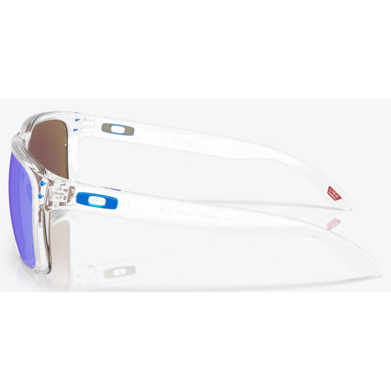 Oakley Holbrook XXL lucido chiaro lente prizm zaffiro polarizzato