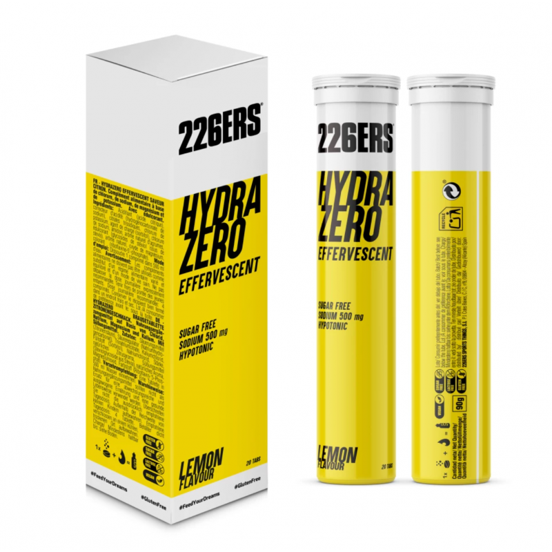 226ers Hydrazero Effervescent limón 20 comprimidos - sales minerales
