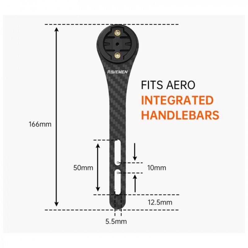 Ravemen Soporte Aero Carbono manillar para Garmin - envío 24h