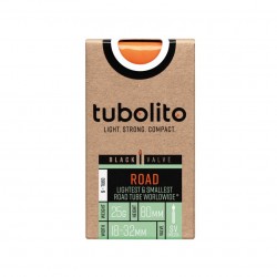 Tubolito S-road 700c SV 80mm nero camera - spedizione 24h