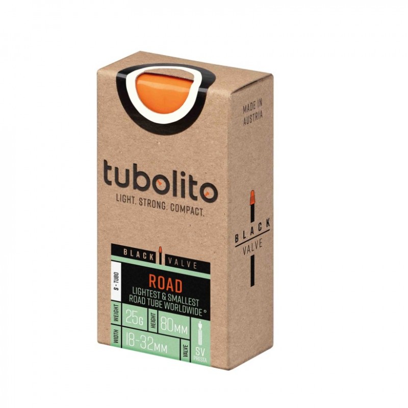 Tubolito S-road 700c SV 80mm negro cámara - envío 24h
