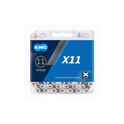 Kmc X-11 11v 118 eslabones silver/black cadena