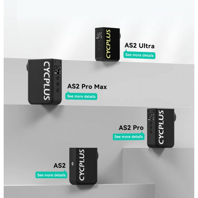 Cycplus AS2 Ultra Mini compressore d'aria con manometro - spedizione 24h