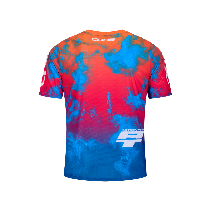 Rfr X Actionteam maglietta a maniche corte per Mtb blu/rosa/arancione