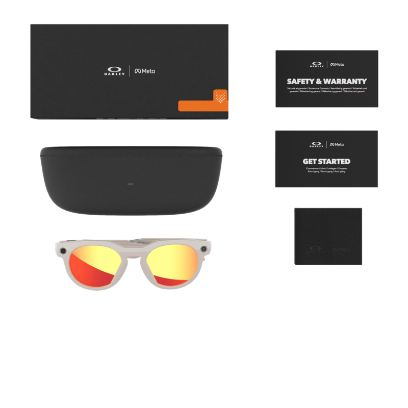 Oakley Meta Hstn Warm Grey lente Prizm Ruby OW8002-0451 - envío 24h