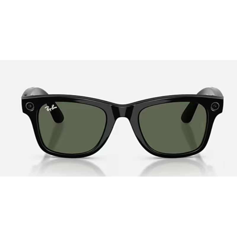 Ray-Ban Meta Wayfarer Gen 2 Shiny Back lente G15 Verde RW4012 601/7153