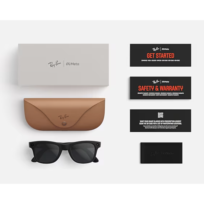 Ray-Ban Meta Wayfarer Gen 2 Brillante Negro lentes Transitions