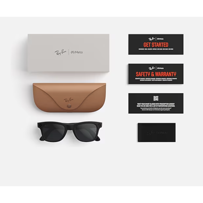 Ray-Ban Meta Wayfarer Gen 2 Mate Negro lentes Grafito RW4012 601ST3 50