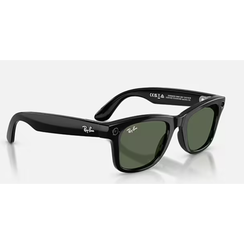 Ray-Ban Meta Wayfarer Gen 2 brillante negro lentes G-15 verde - oferta