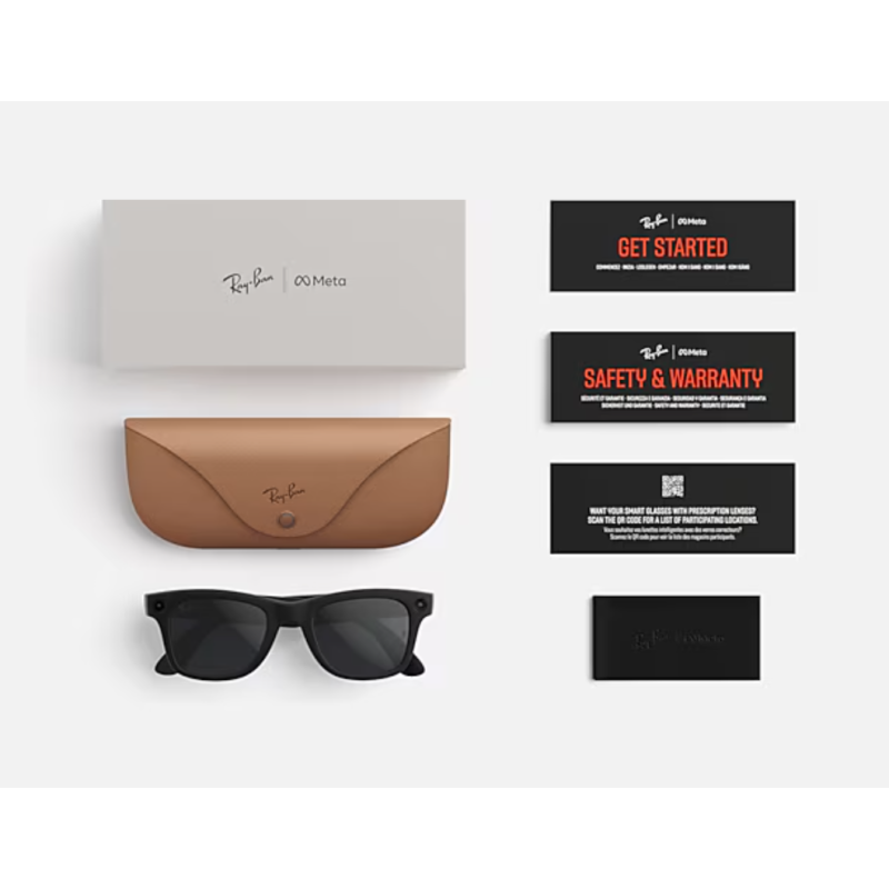 Ray-Ban Meta Wayfarer Gen 2 brillante negro lentes G-15 verde - oferta