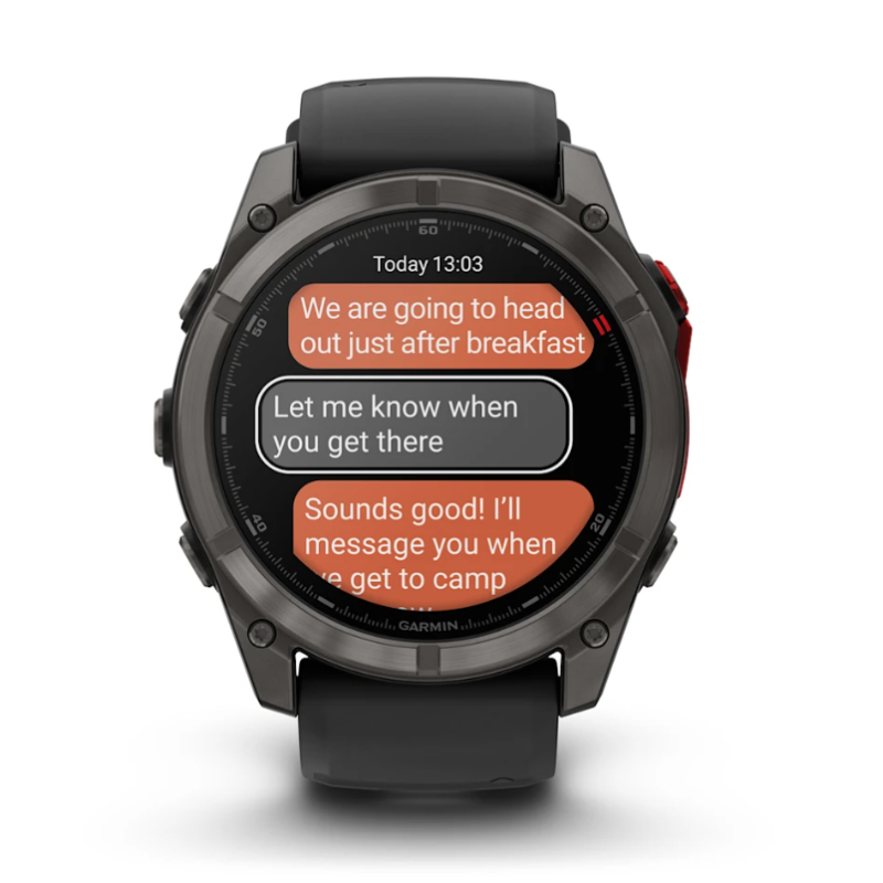 Garmin Fenix 8 Pro 51mm Microled Zaffiro Grigio Carbonio DLC titanio