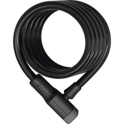 ABUS Cavo a spirale con lucchetto cavo Booster 6512K 180 cm nero
