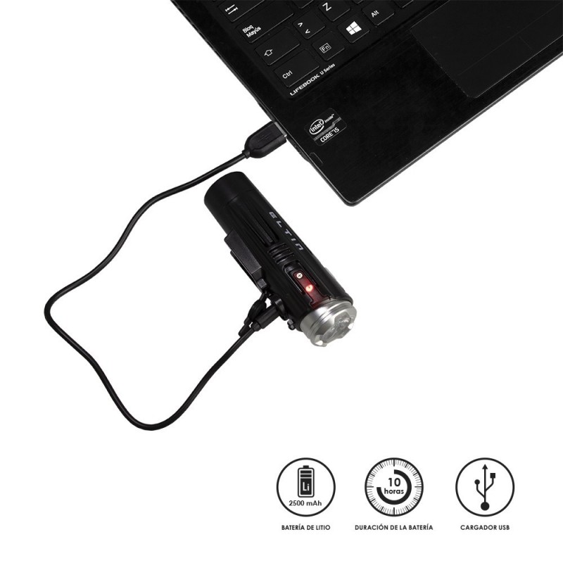 Eltin faro delantero Recargable 850 lúmenes luces - Envíos 24h