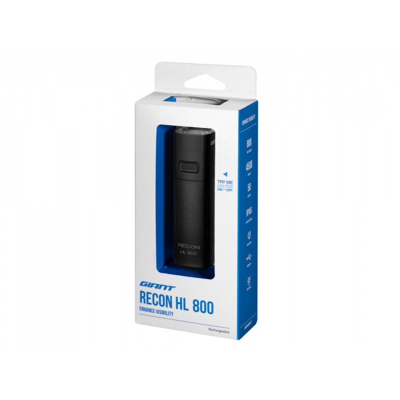 Giant Recon HL 800 nero luce anteriore - Spedizioni 24h