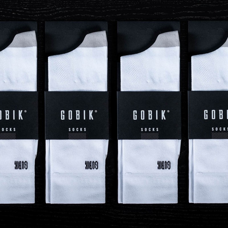 Gobik Iro 2.0 white Logo Unisex calzini - Spedizioni 24h