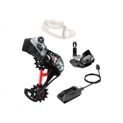 Sram Kit X01 Eagle AXS rosso cambio+mando Rocker+caricatore upgrade