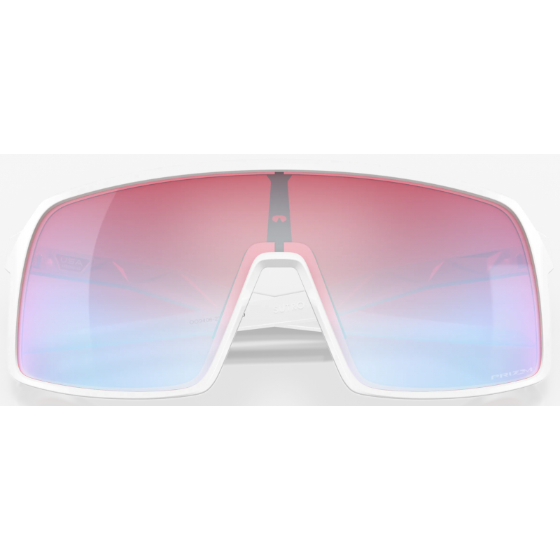 Oakley Sutro Bianco Lucido Lente Prizm Neve Zaffiro OO9406-2237